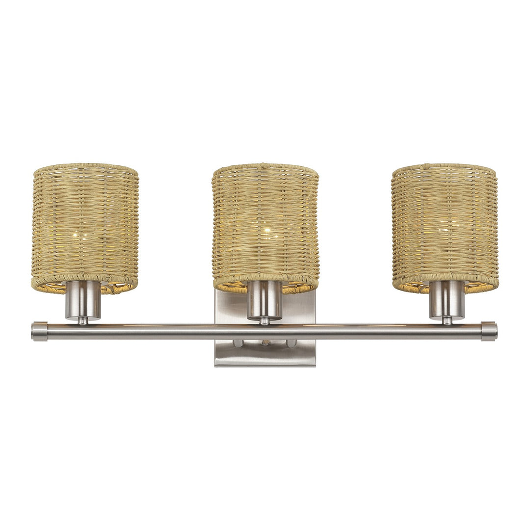 3 Light Brushed Nickel Vanity Sconce