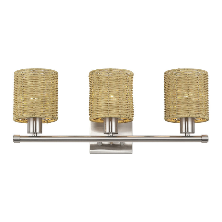 3 Light Brushed Nickel Vanity Sconce