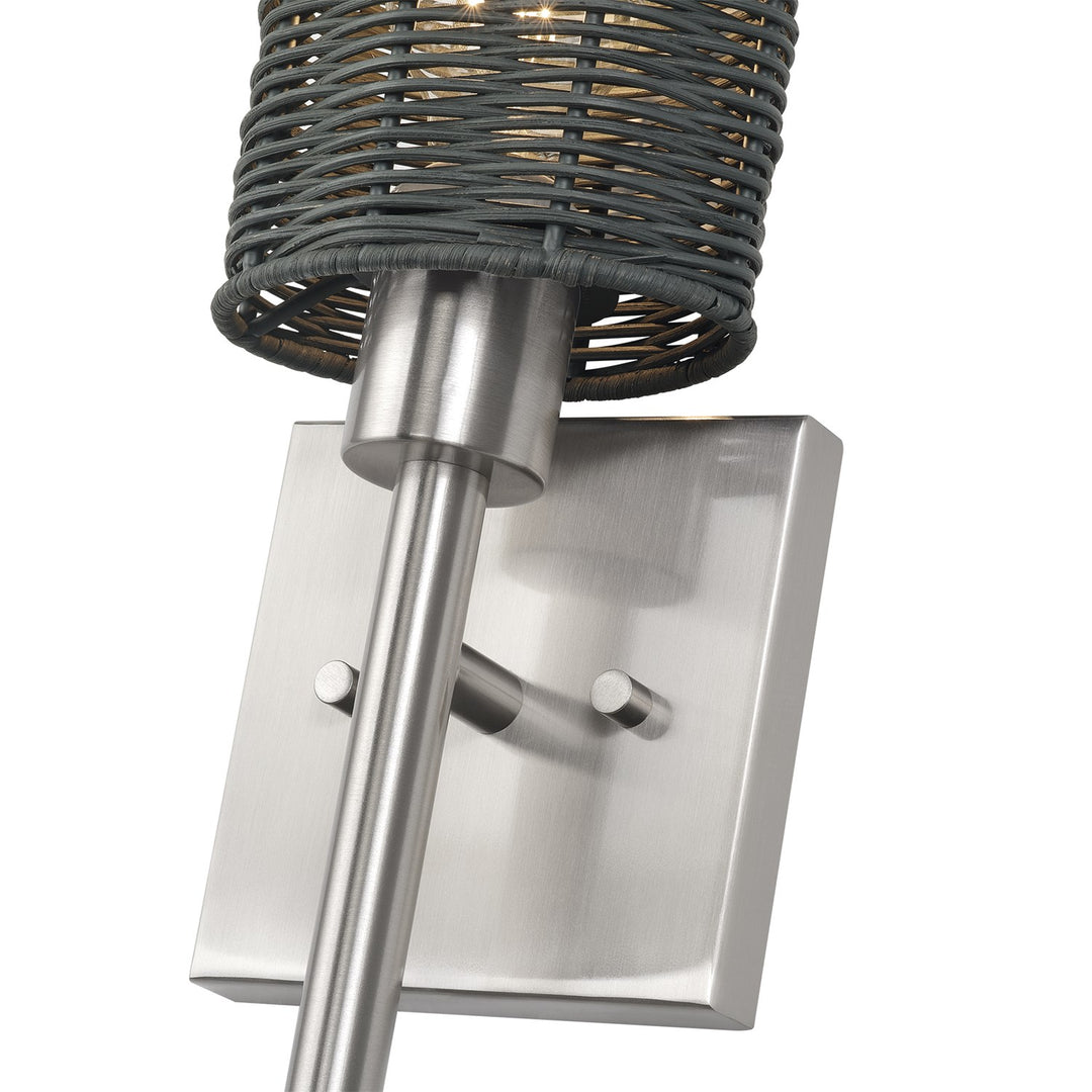 1 Light Brushed Nickel Single Ada Sconce