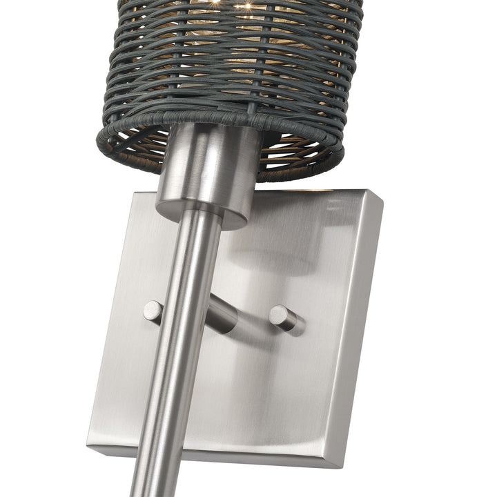1 Light Brushed Nickel Single Ada Sconce