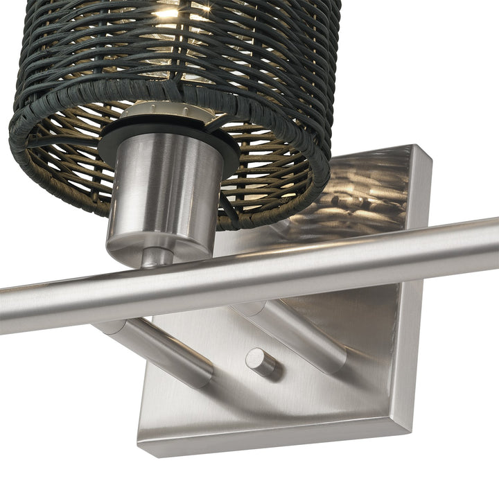 3 Light Brushed Nickel Vanity Sconce