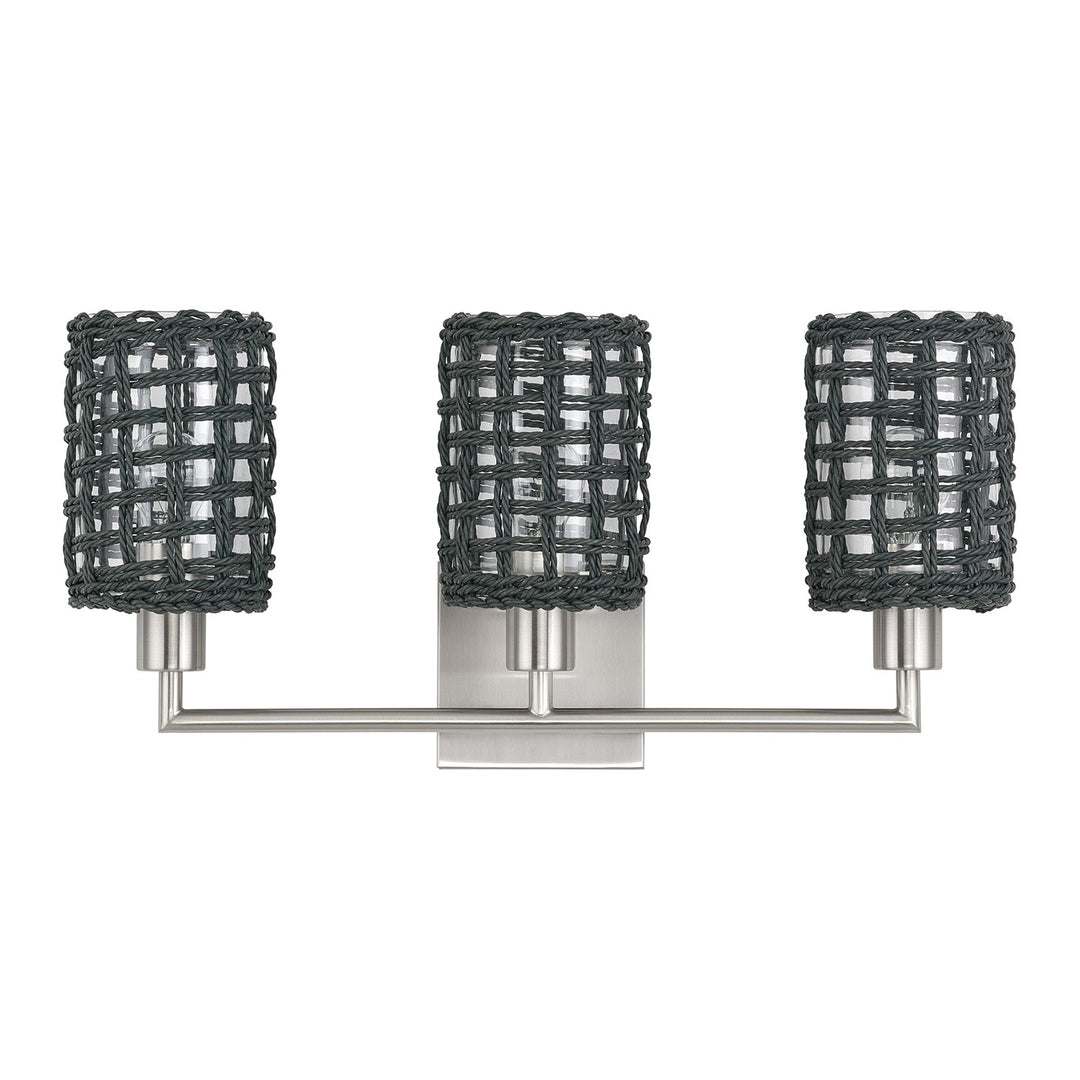 3 Light Brushed Nickel Vanity Sconce