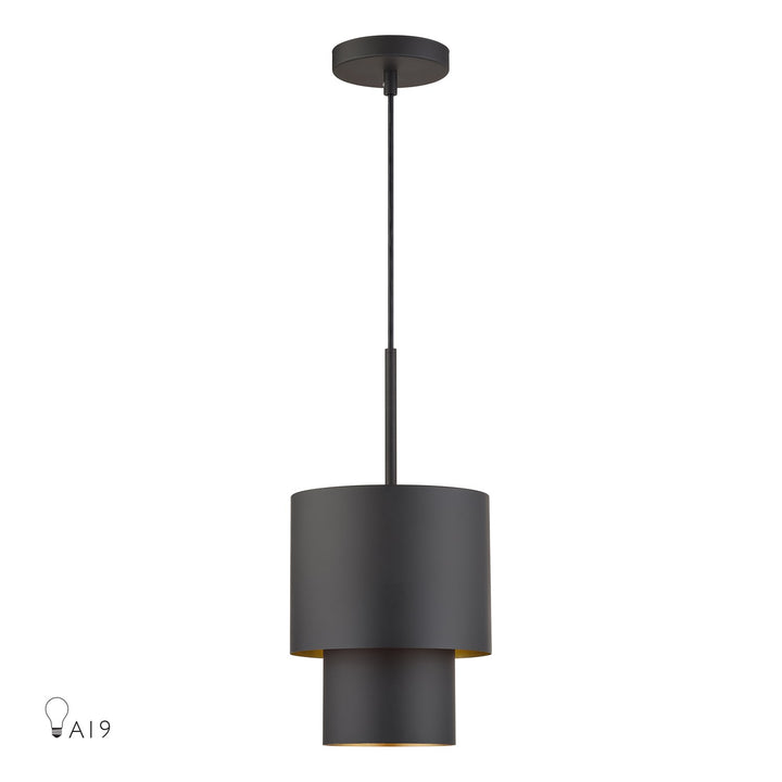 1 Light Bronze Mini Pendant by Livex Lighting
