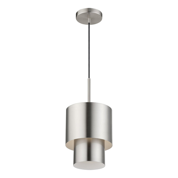 1 Light Brushed Nickel Mini Pendant