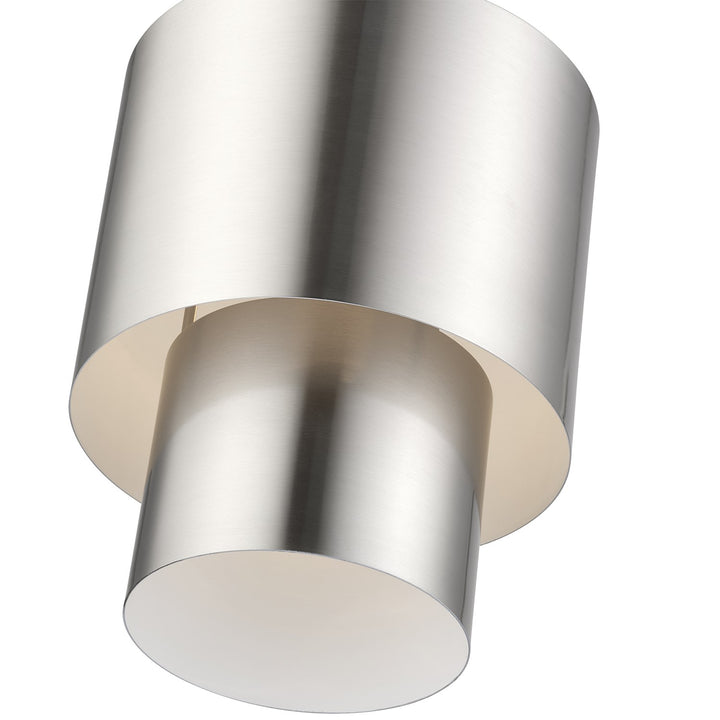 1 Light Brushed Nickel Mini Pendant