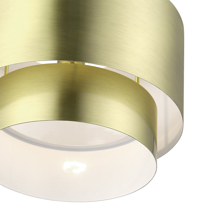 1 Light Antique Brass Pendant