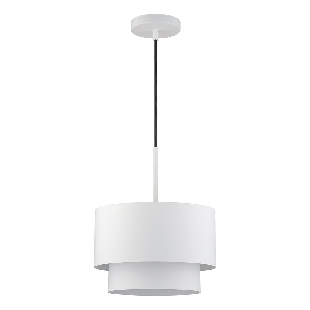 1 Light White Pendant