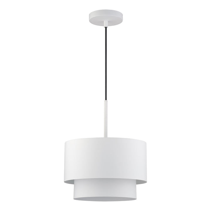 1 Light White Pendant