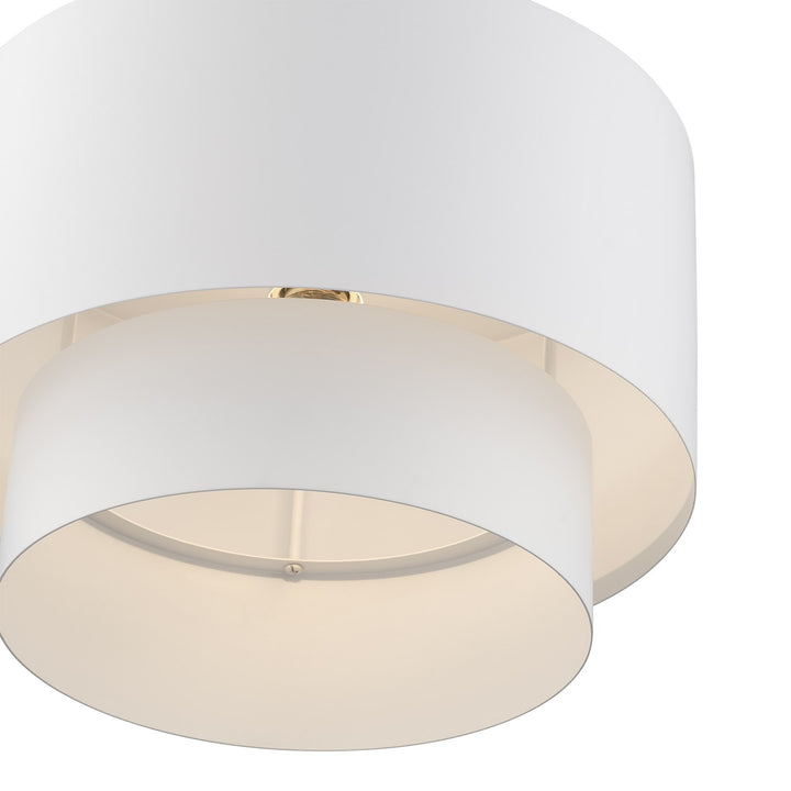 1 Light White Pendant