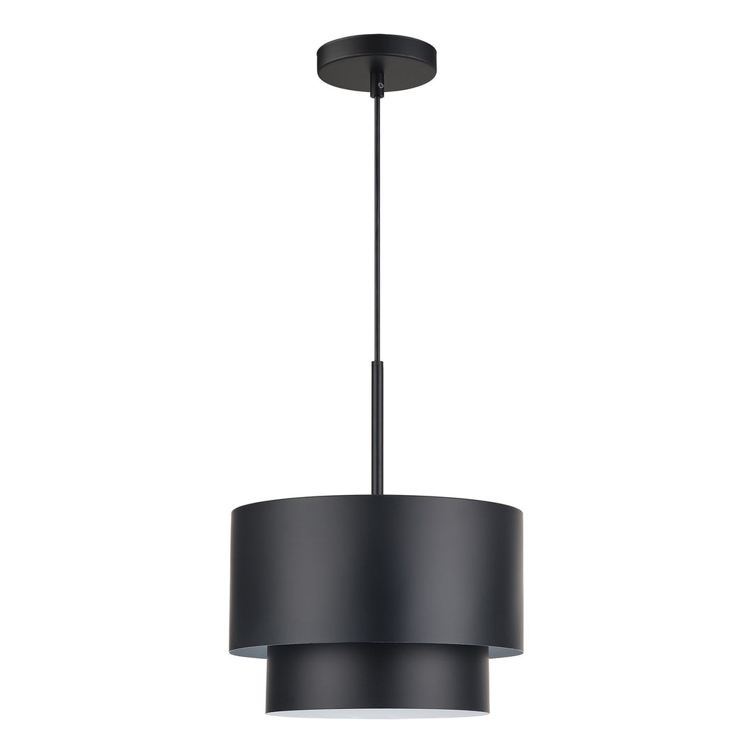 1 Light Black Pendant