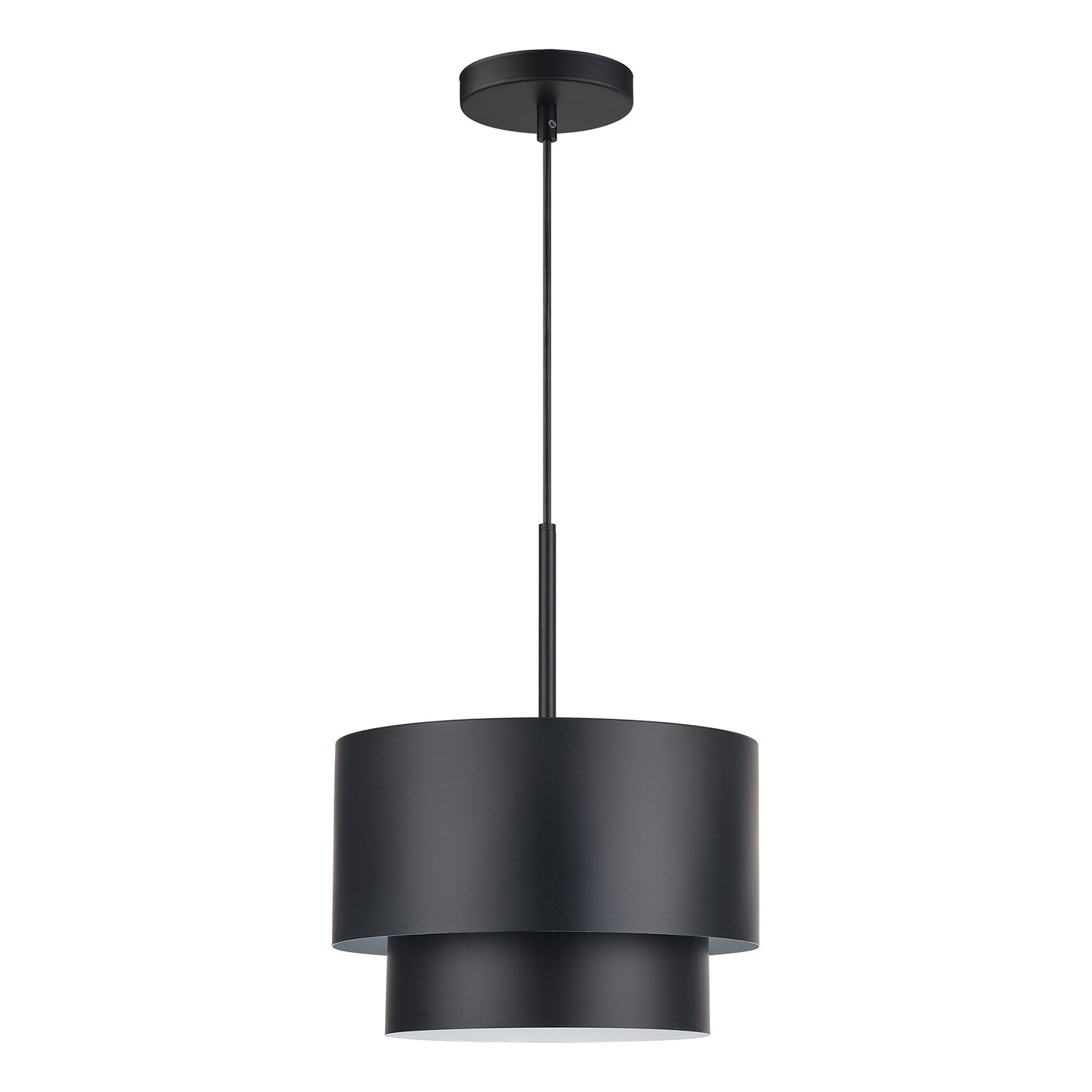 1 Light Black Pendant