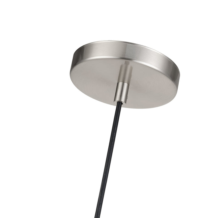 1 Light Brushed Nickel Pendant