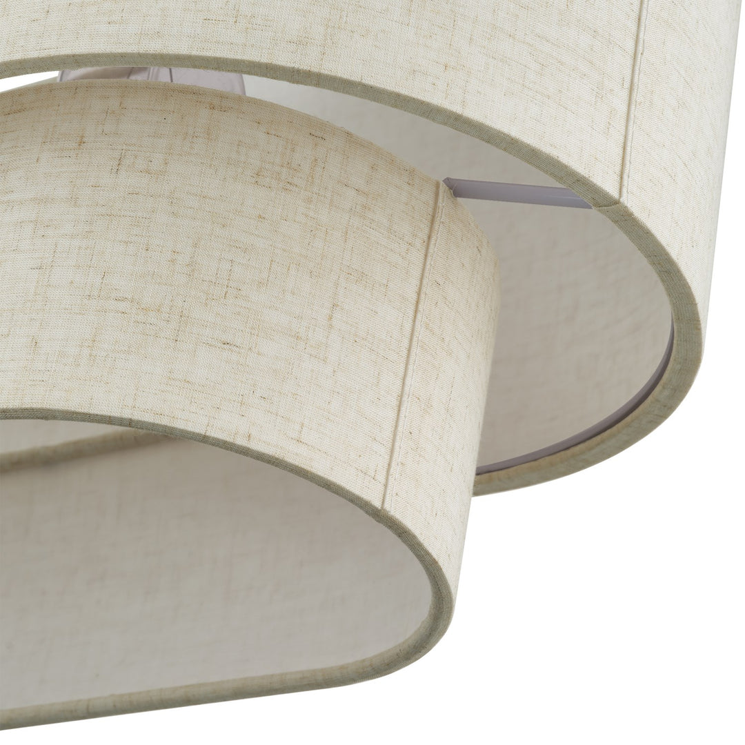3 Light English Bronze Medium Linear Chandelier