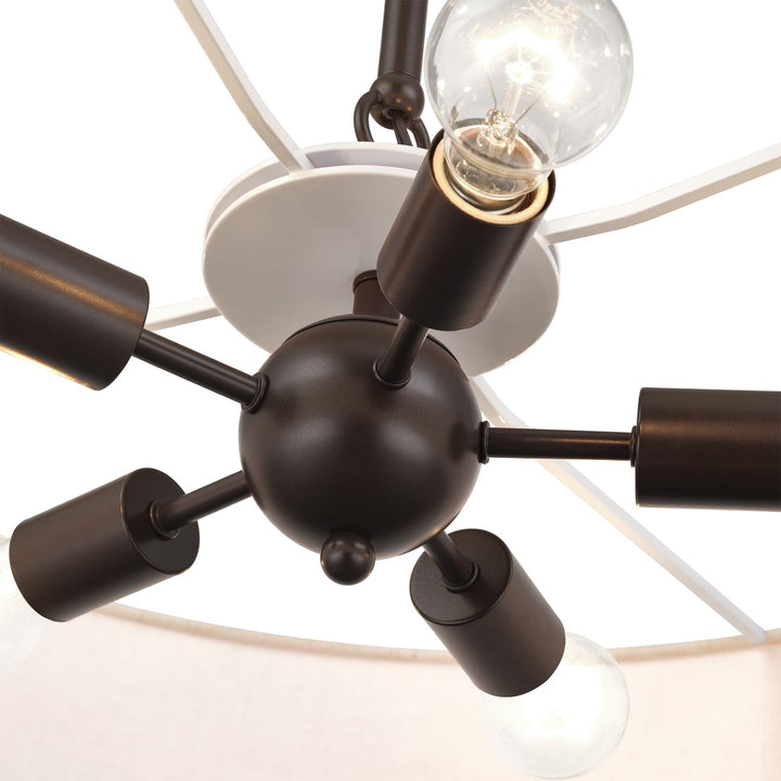 5 Light English Bronze Medium Pendant Chandelier