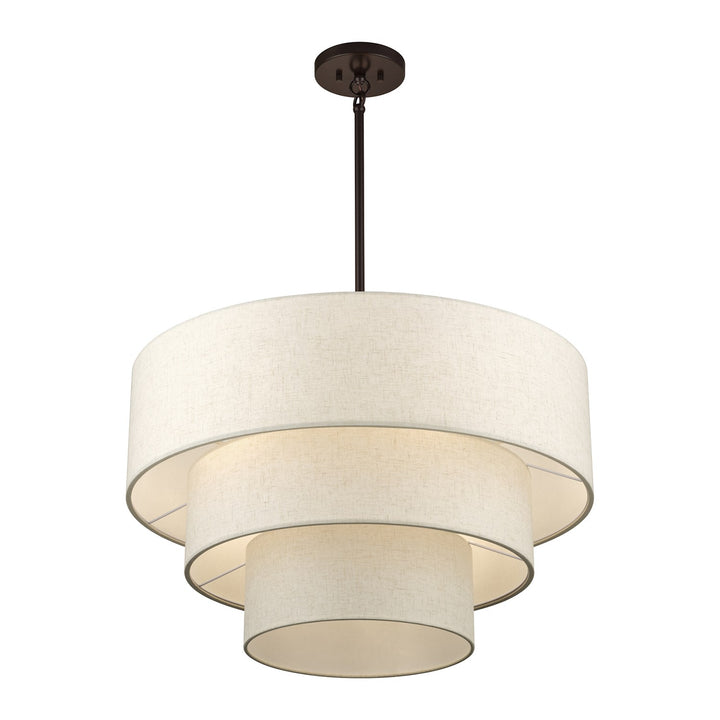 5 Light English Bronze Medium Pendant Chandelier
