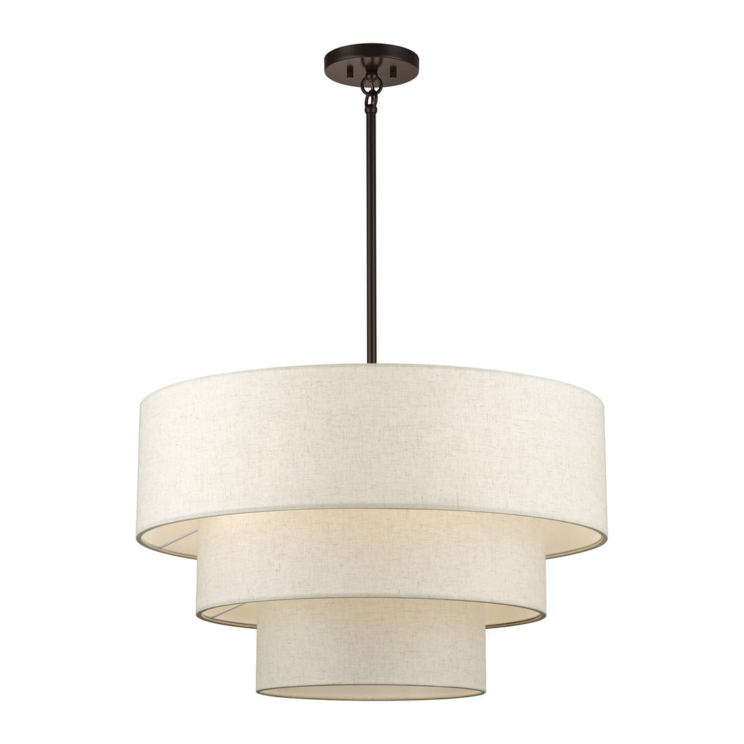 5 Light English Bronze Medium Pendant Chandelier