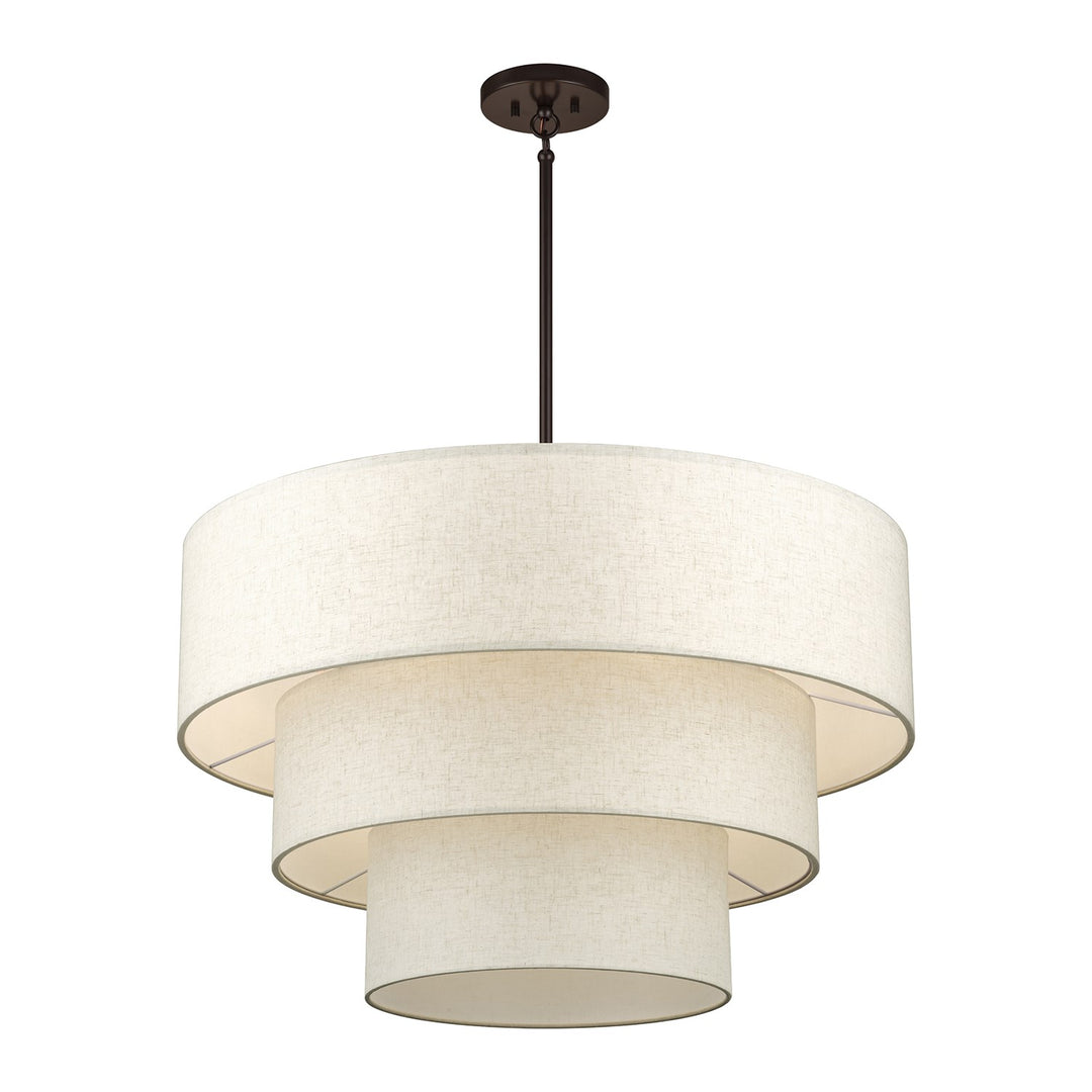 8 Light English Bronze Large Pendant Chandelier