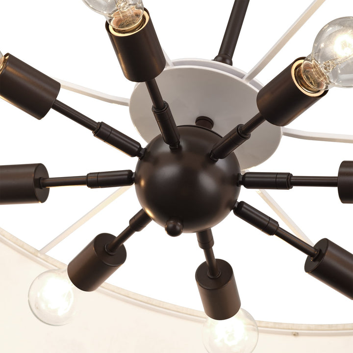 8 Light English Bronze Large Pendant Chandelier