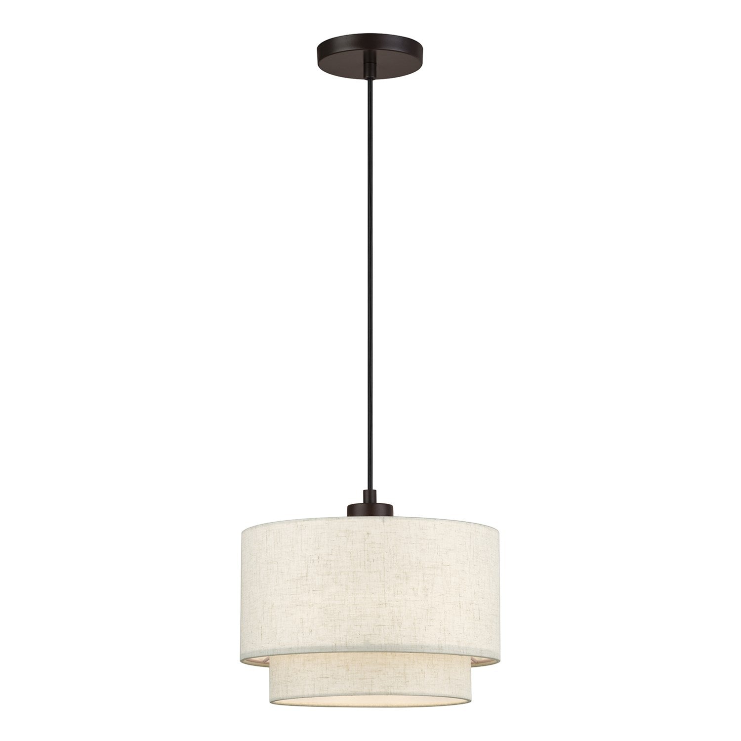 1 Light English Bronze Pendant by Livex Lighting