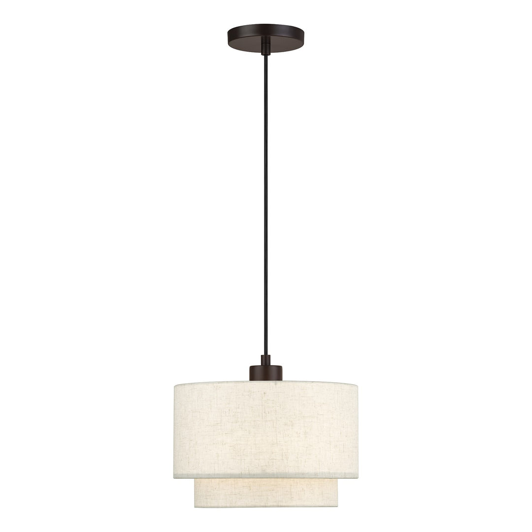 1 Light English Bronze Pendant