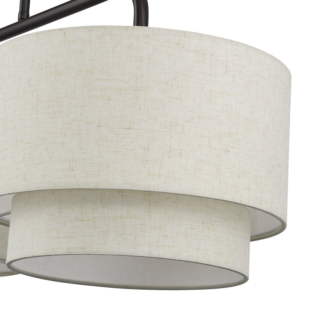 3 Light English Bronze Extra Large Linear Chandelier