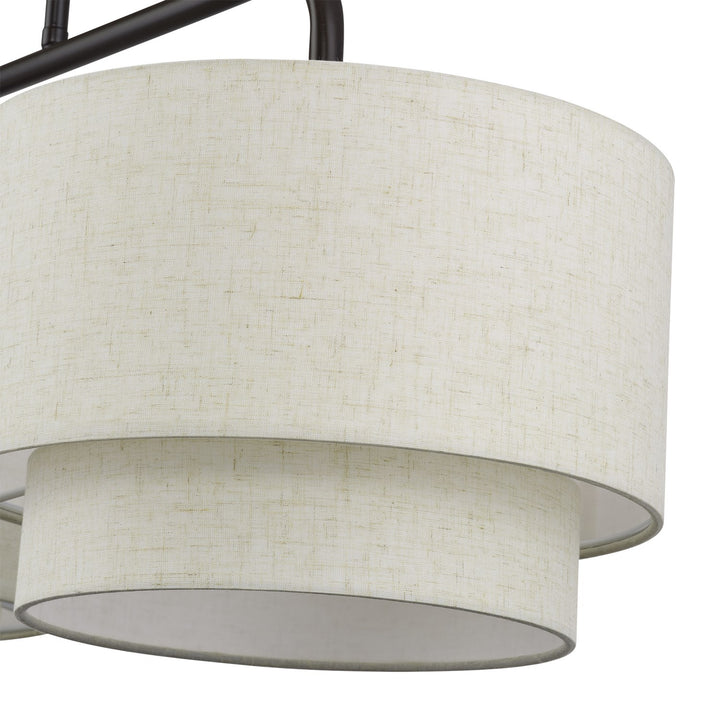 3 Light English Bronze Extra Large Linear Chandelier