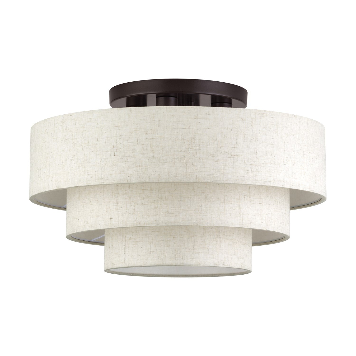 4 Light English Bronze Extra Large Semi-Flush