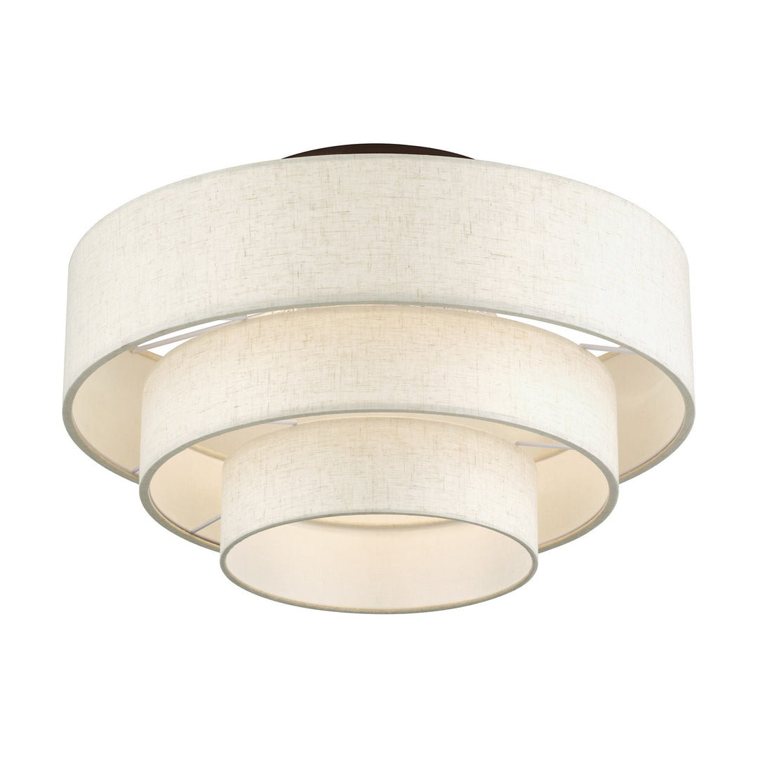 4 Light English Bronze Extra Large Semi-Flush