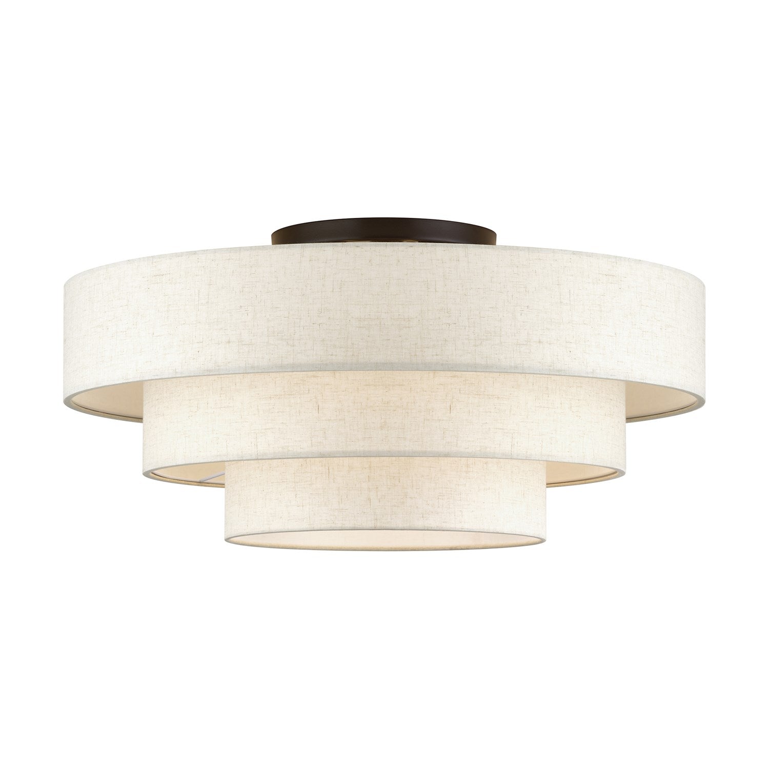 5 Light English Bronze Extra Large Semi-Flush by Livex Lighting
