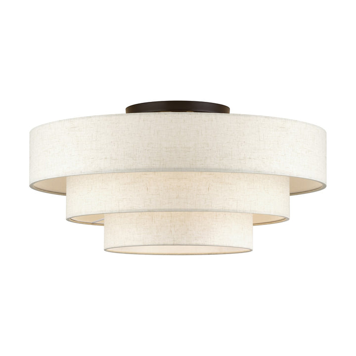 5 Light English Bronze Extra Large Semi-Flush by Livex Lighting