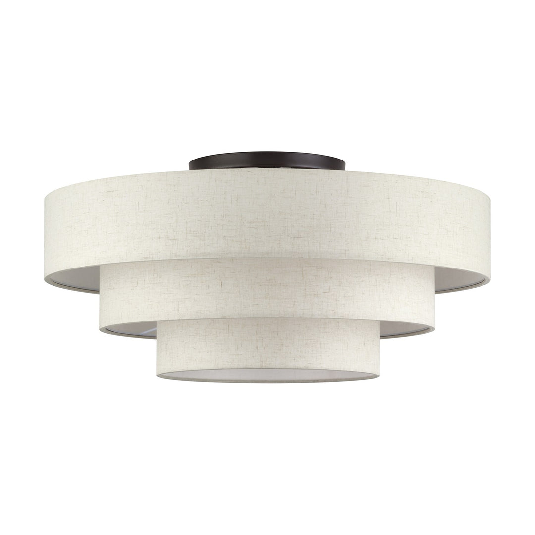 5 Light English Bronze Extra Large Semi-Flush