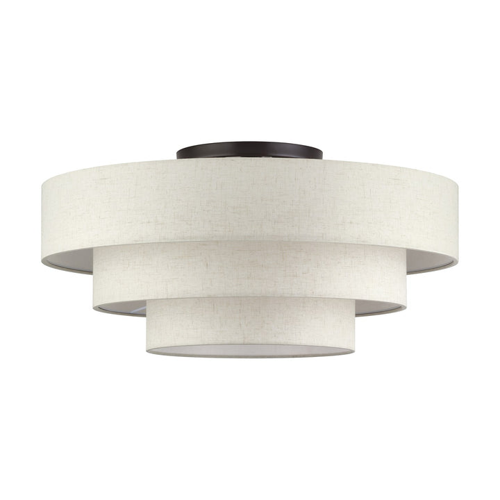 5 Light English Bronze Extra Large Semi-Flush
