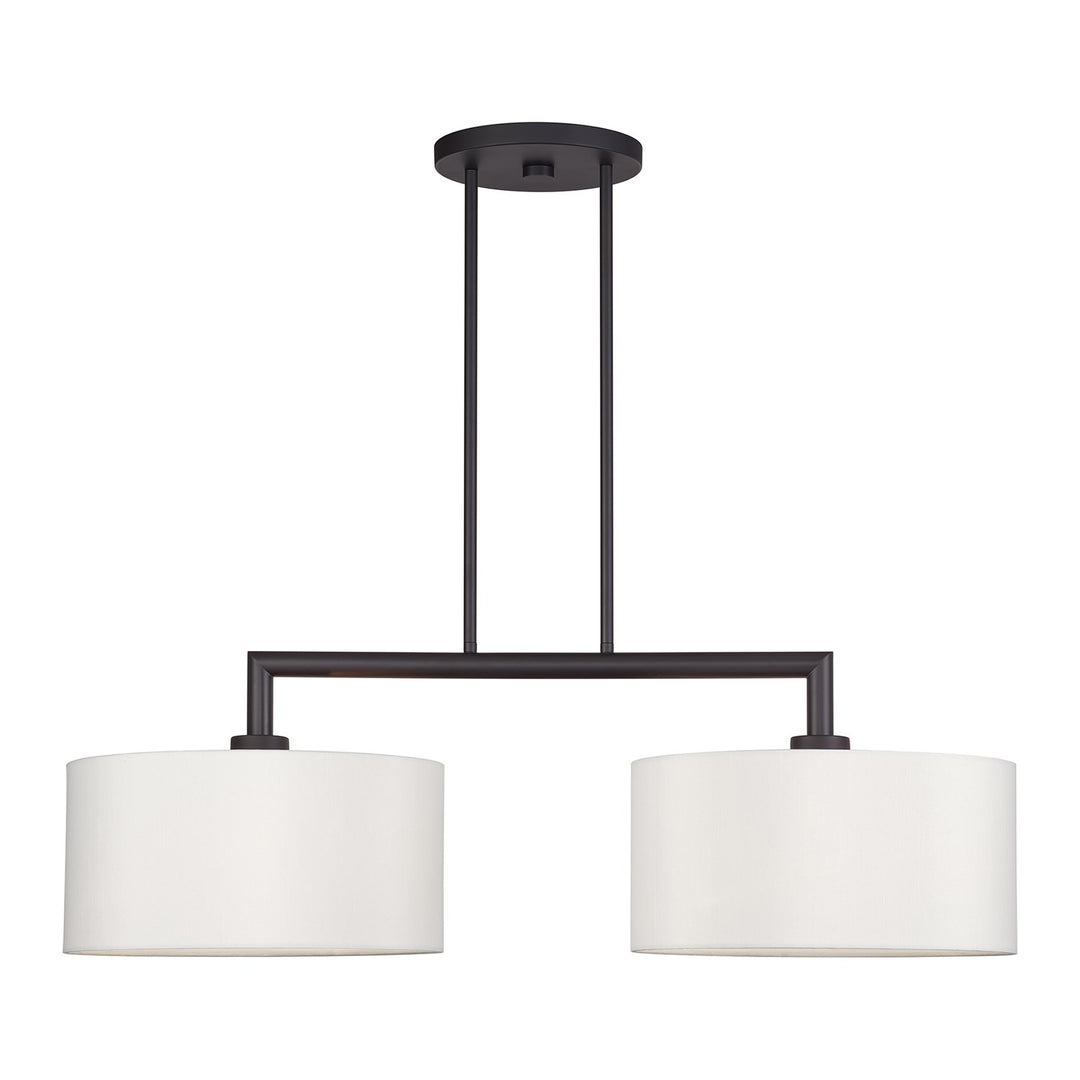 2 Light Bronze Large Linear Chandelier by Livex Lighting