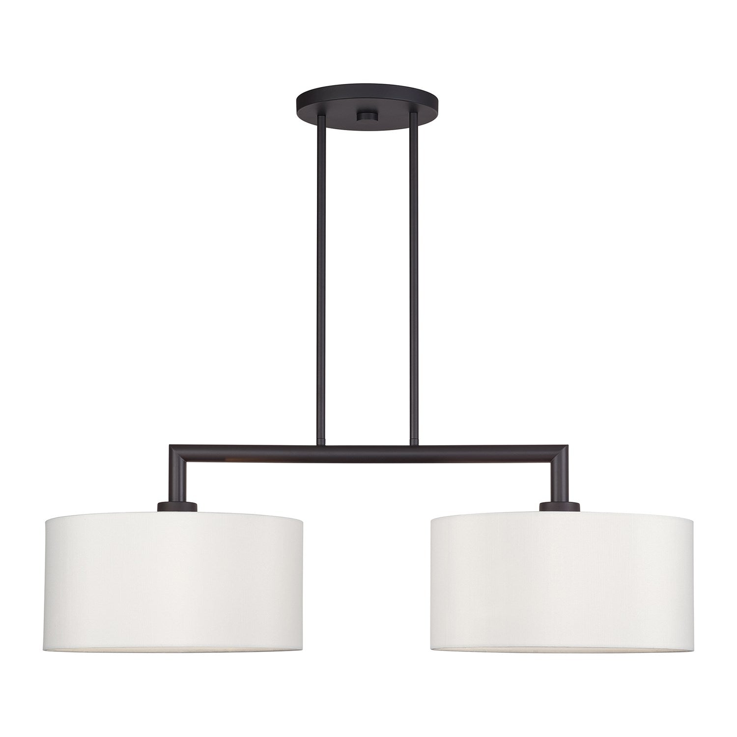 2 Light Bronze Large Linear Chandelier by Livex Lighting