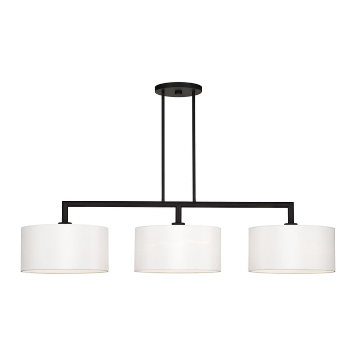 3 Light Black Extra Large Linear Chandelier by Livex Lighting