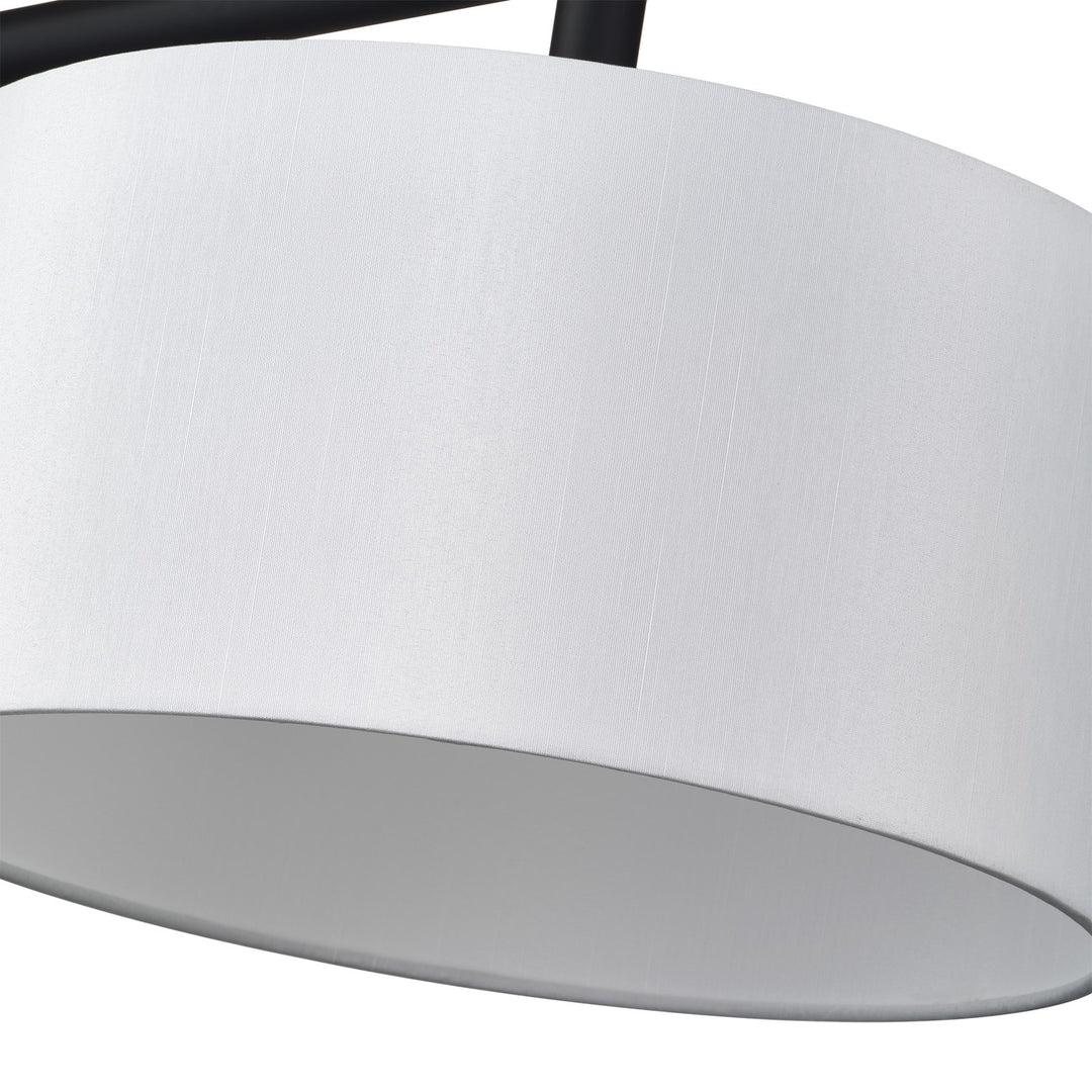 3 Light Black Extra Large Linear Chandelier