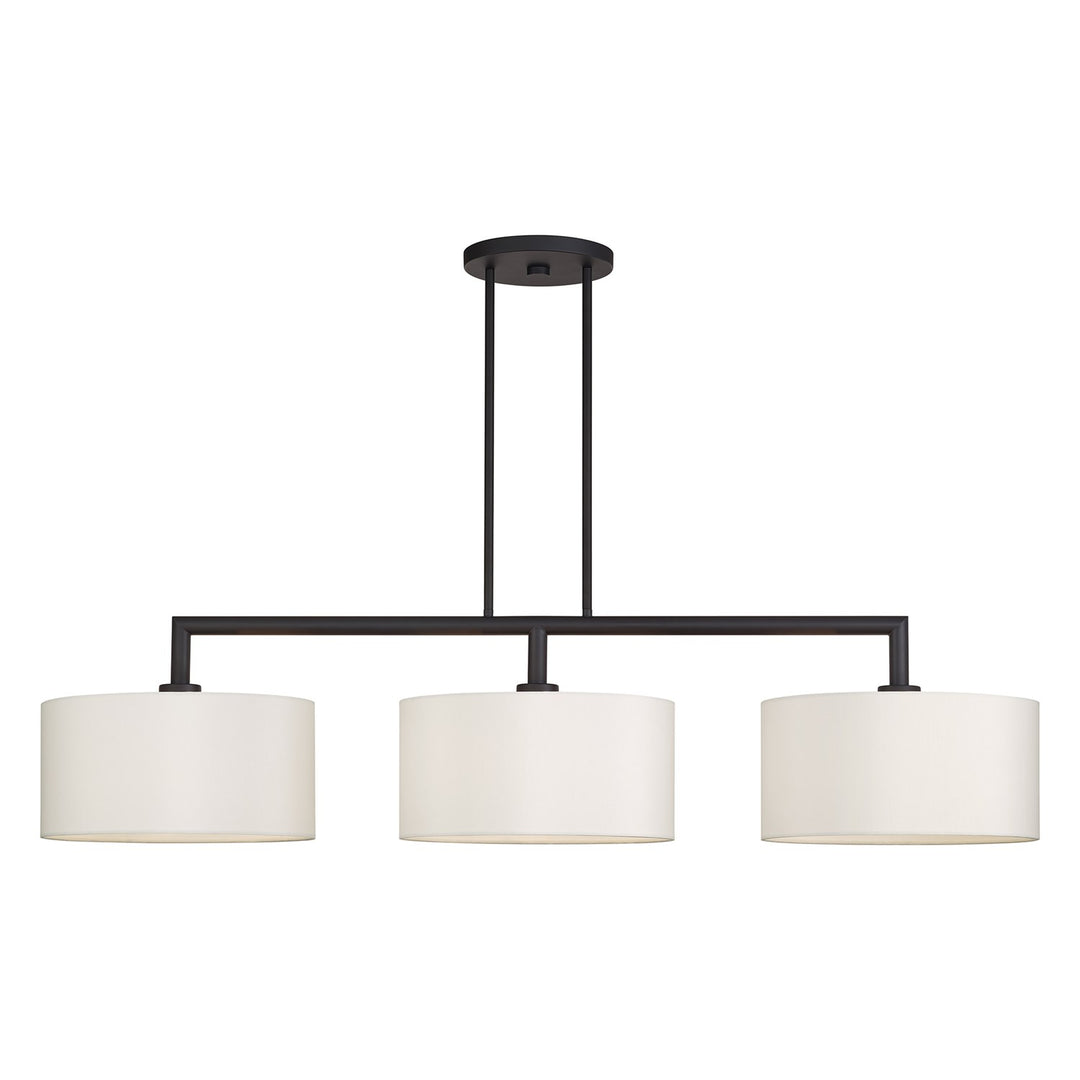 3 Light Bronze Extra Large Linear Chandelier by Livex Lighting