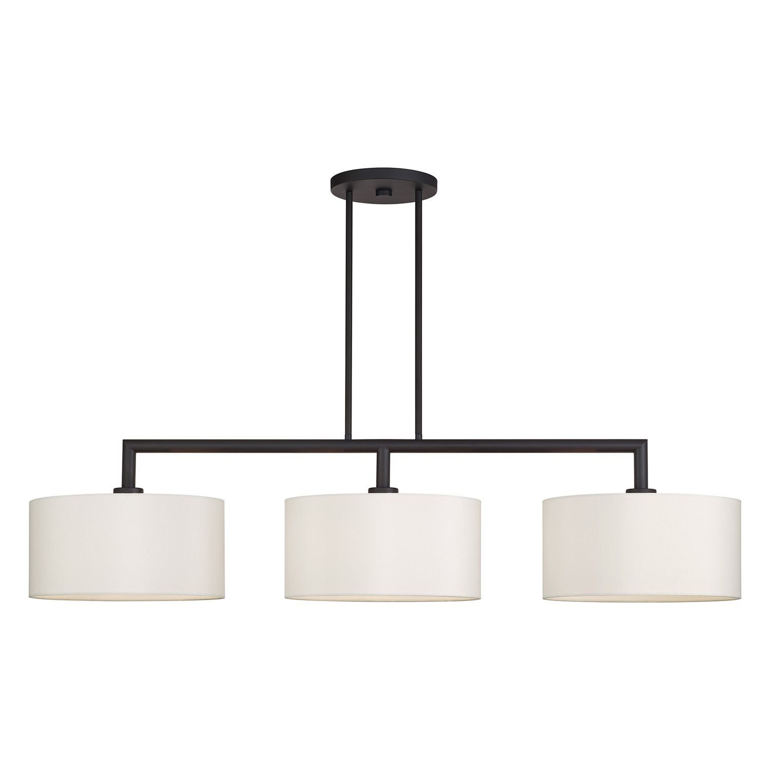 3 Light Bronze Extra Large Linear Chandelier by Livex Lighting