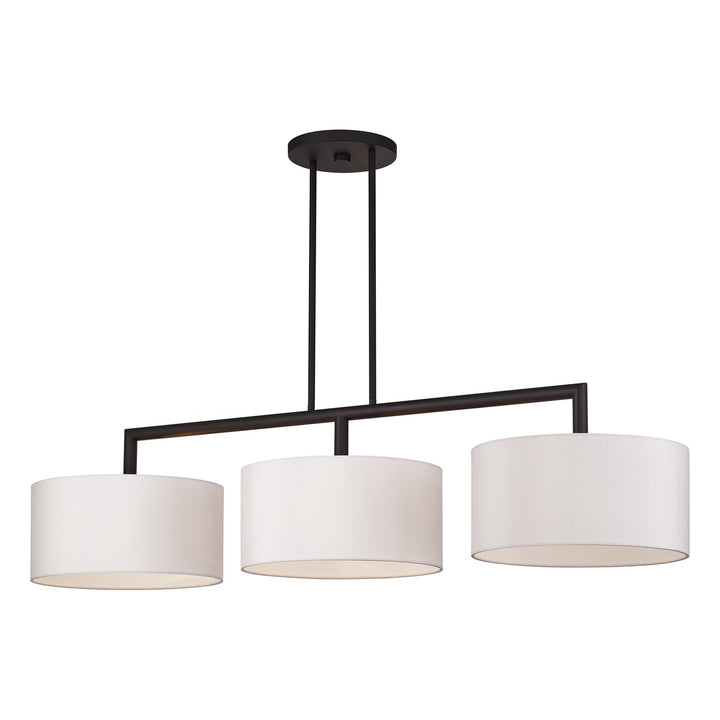 3 Light Bronze Extra Large Linear Chandelier