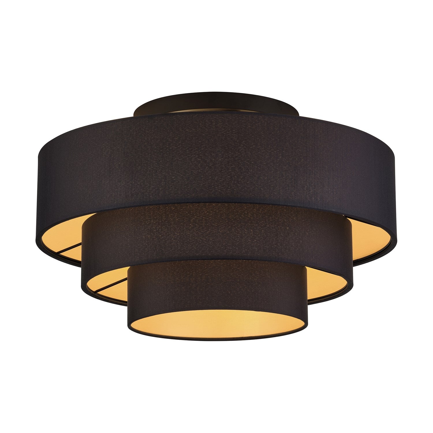 4 Light Black Extra Large Semi-Flush