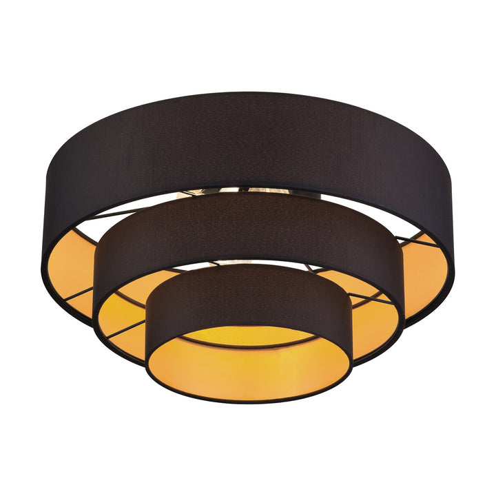 4 Light Black Extra Large Semi-Flush