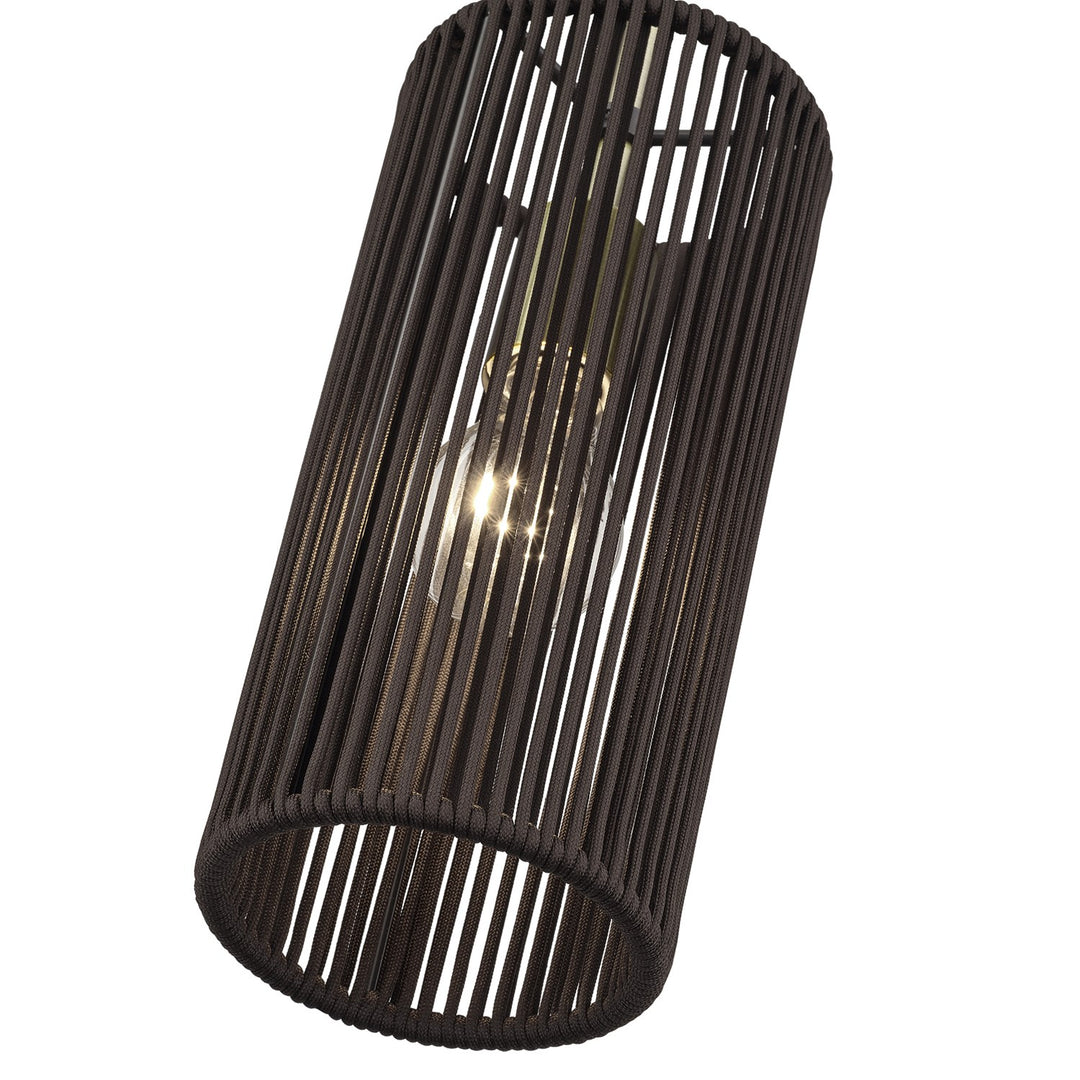 1 Light Antique Brass Mini Pendant