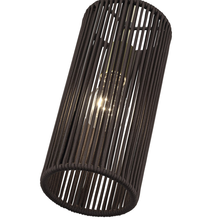 1 Light Antique Brass Mini Pendant