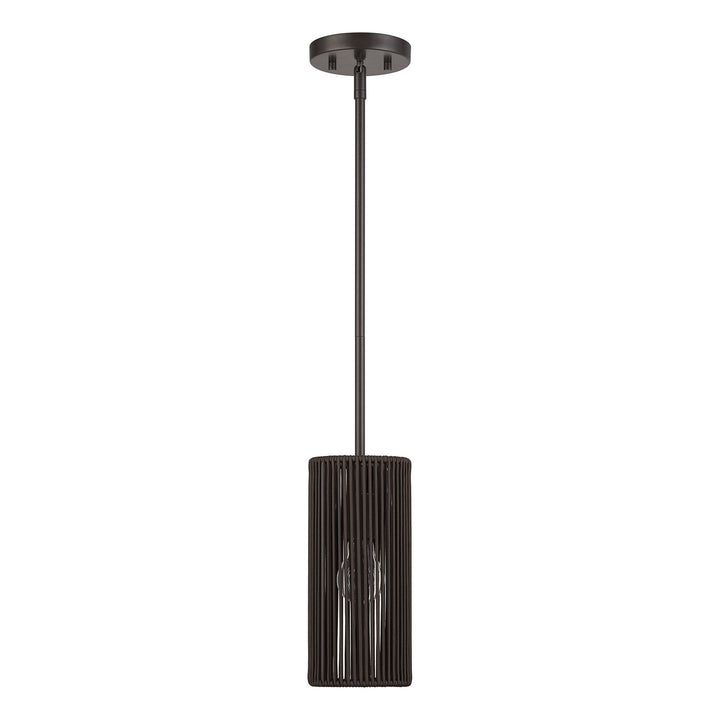 1 Light English Bronze Mini Pendant