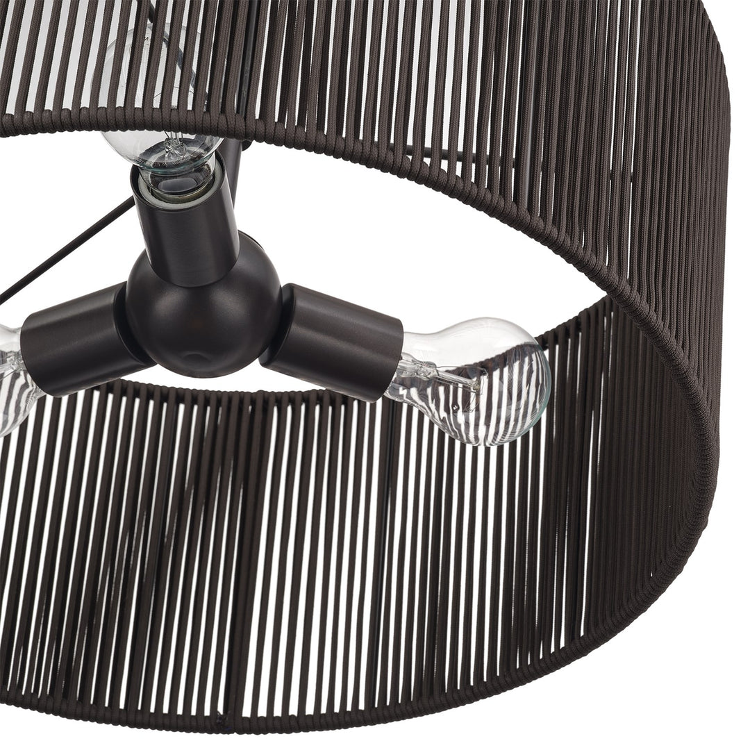 3 Light English Bronze Pendant Chandelier