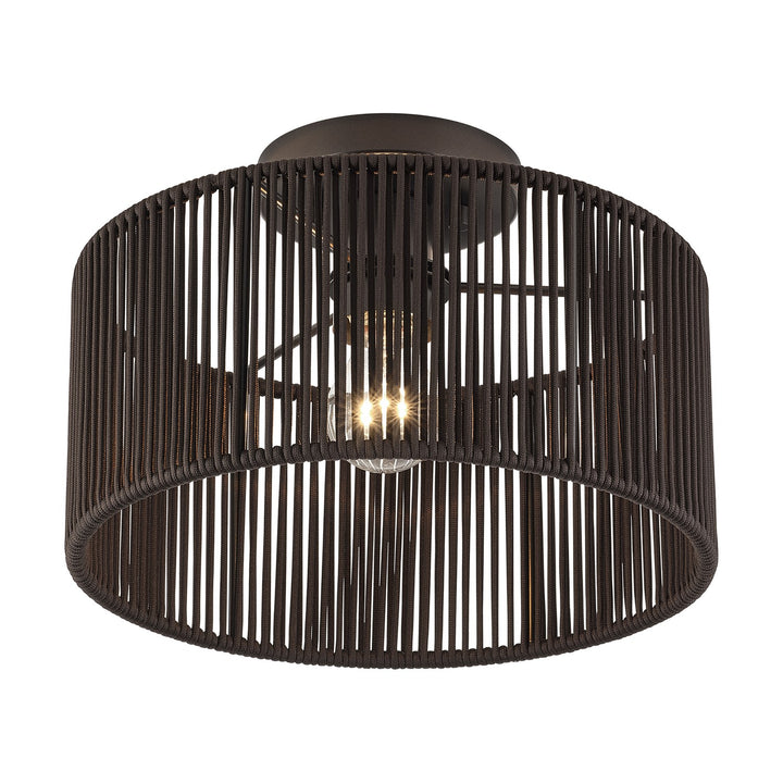 1 Light English Bronze Medium Semi-Flush