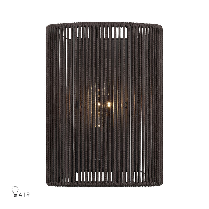 1 Light English Bronze Ada Sconce by Livex Lighting