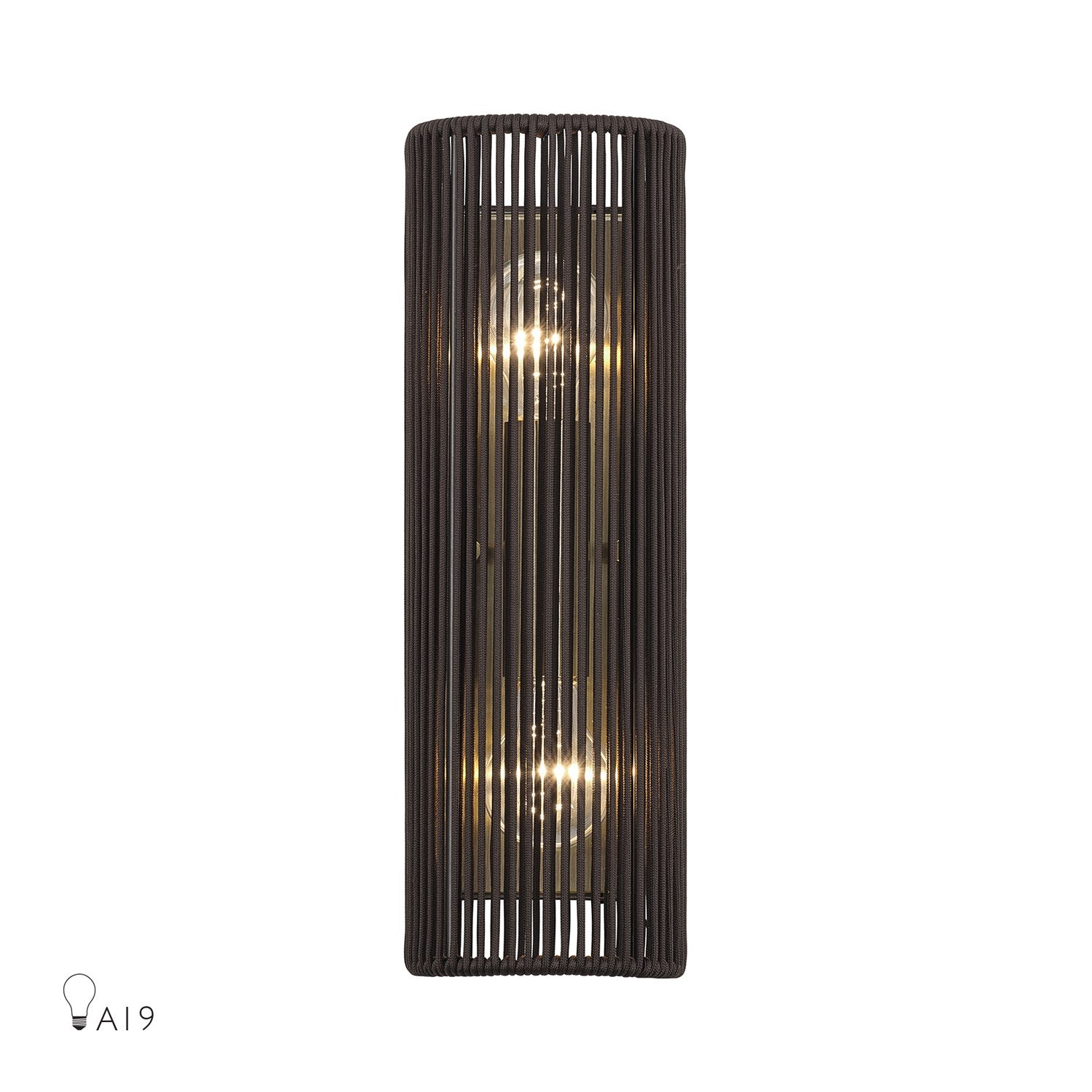2 Light Antique Brass Ada Sconce by Livex Lighting