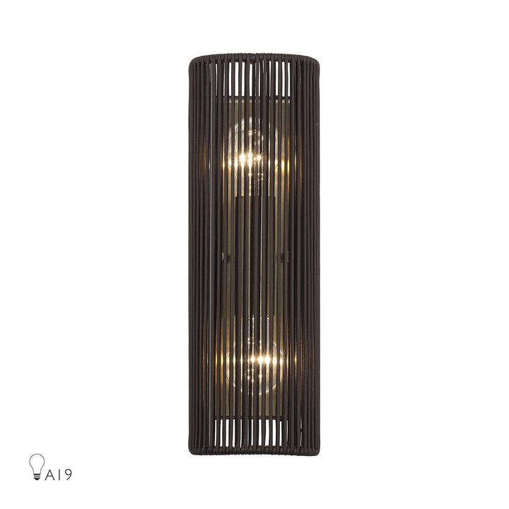 2 Light Antique Brass Ada Sconce by Livex Lighting