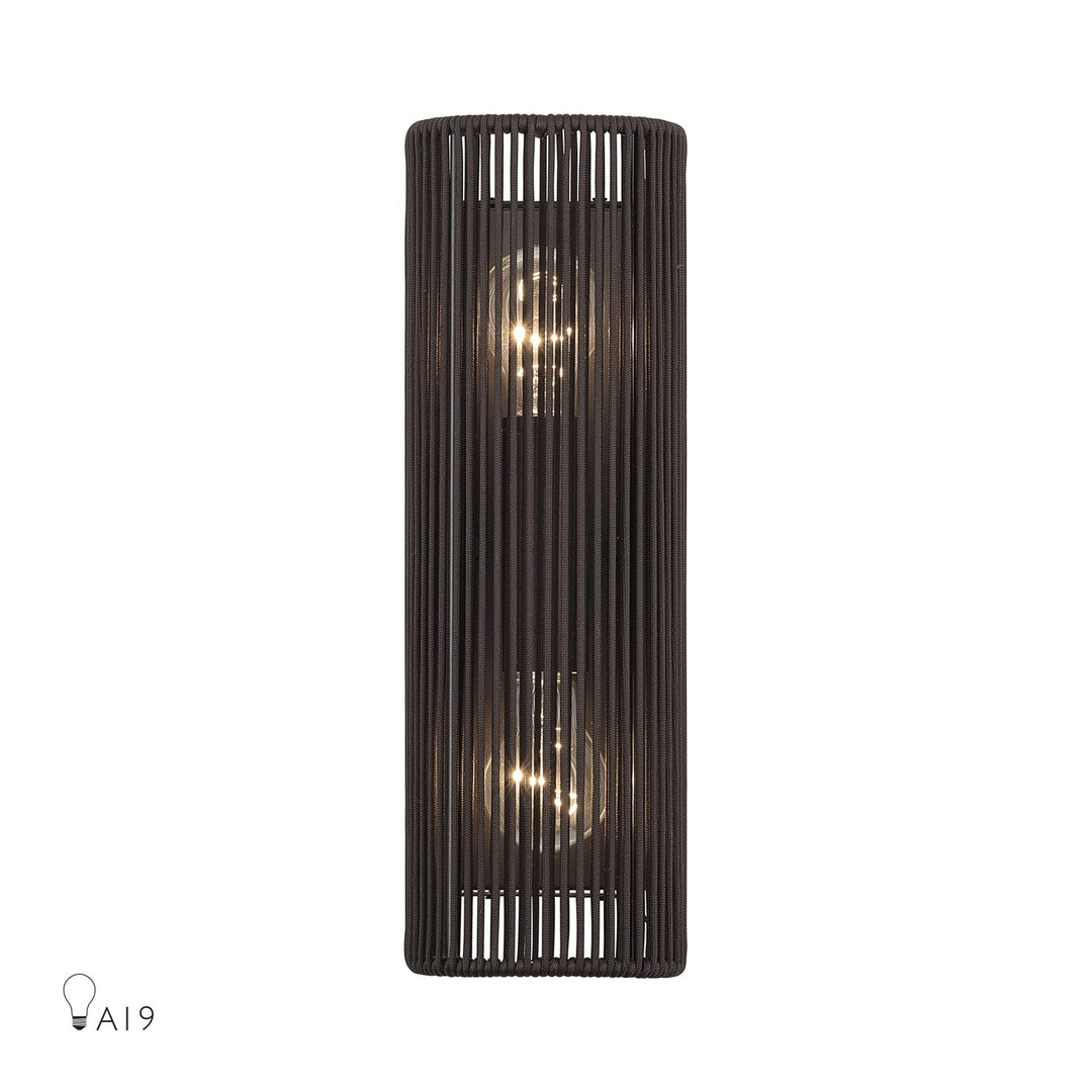 2 Light English Bronze Ada Sconce by Livex Lighting